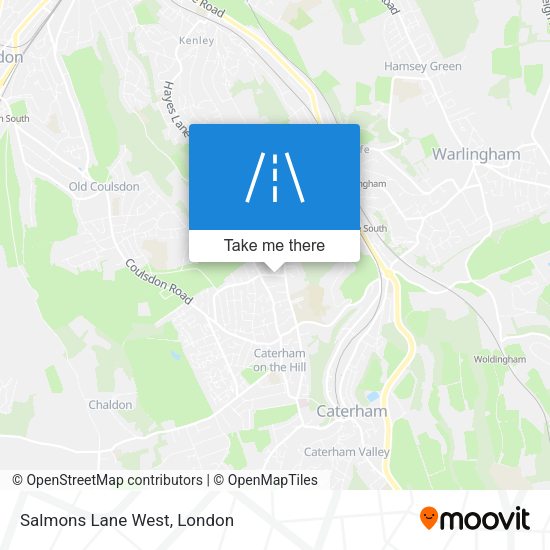 Salmons Lane West map