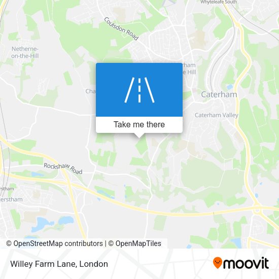 Willey Farm Lane map