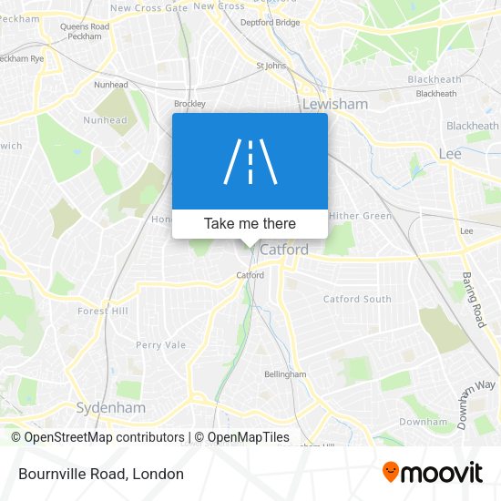 Bournville Road map