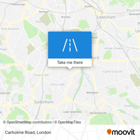 Carholme Road map