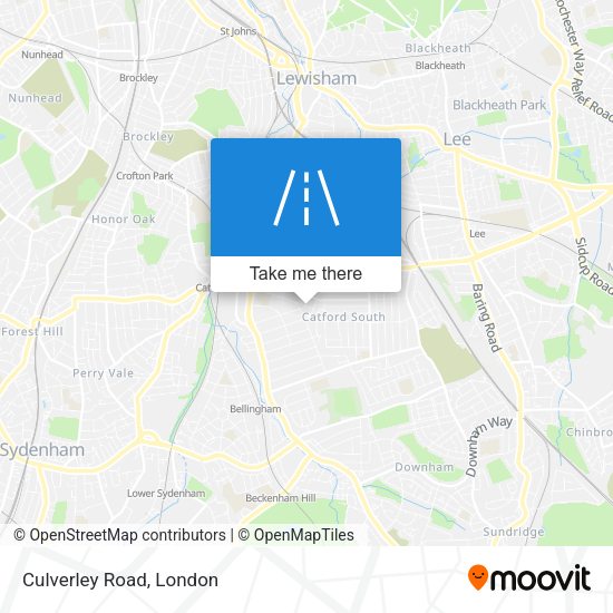 Culverley Road map