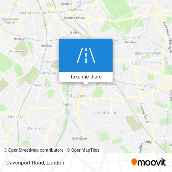 Davenport Road map