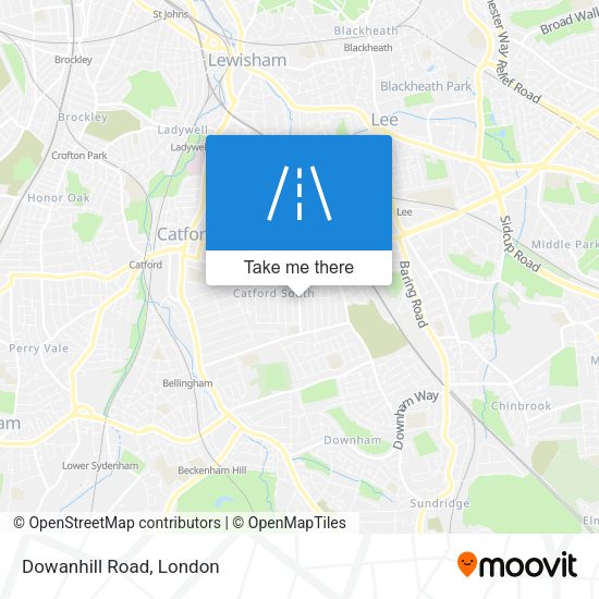 Dowanhill Road map