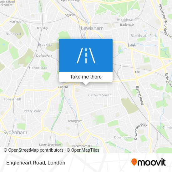 Engleheart Road map