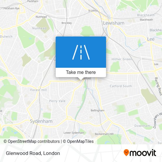 Glenwood Road map