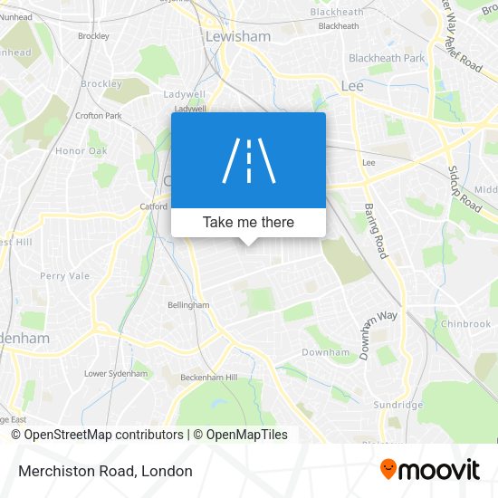 Merchiston Road map