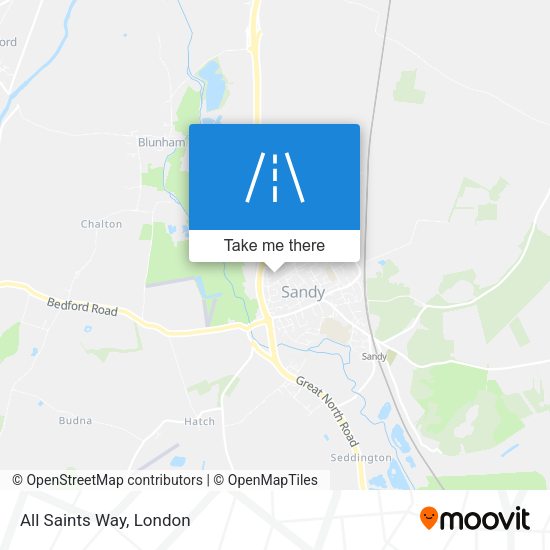 All Saints Way map