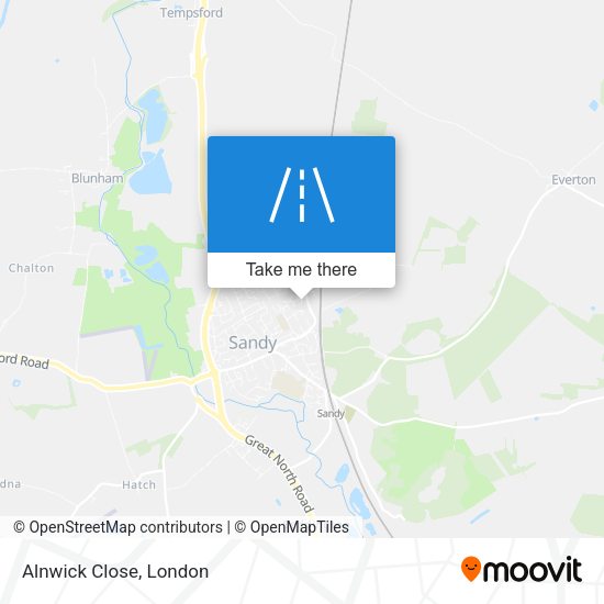 Alnwick Close map