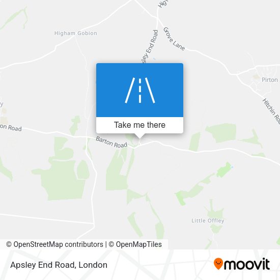 Apsley End Road map