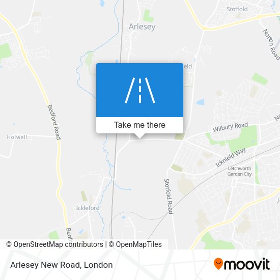 Arlesey New Road map