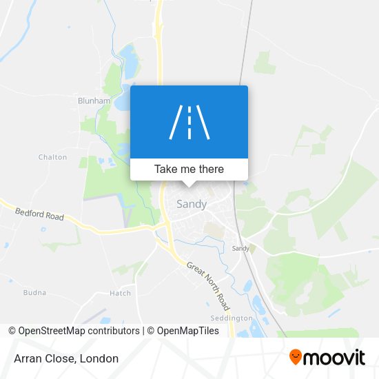 Arran Close map