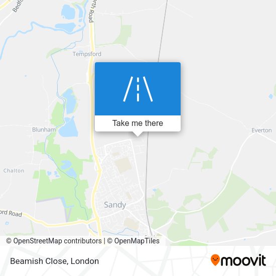 Beamish Close map