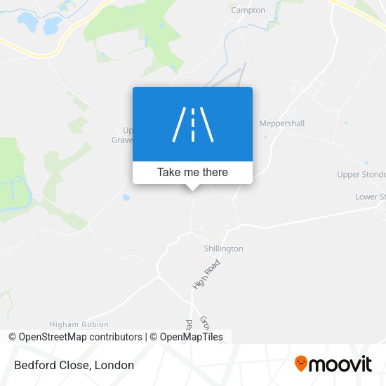 Bedford Close map