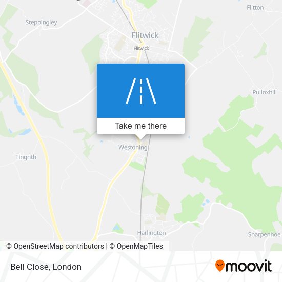 Bell Close map