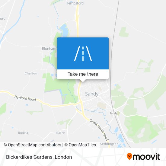 Bickerdikes Gardens map