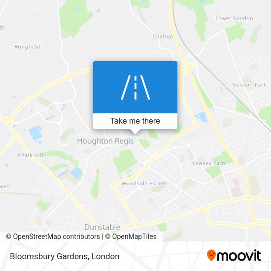 Bloomsbury Gardens map