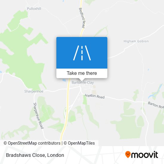 Bradshaws Close map