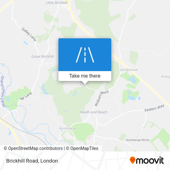 Brickhill Road map