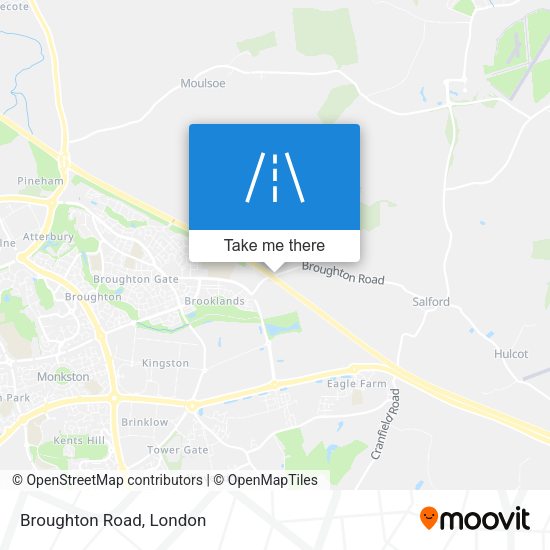 Broughton Road map