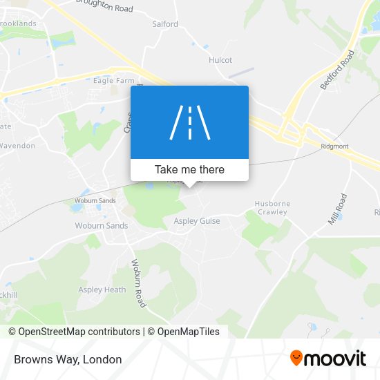 Browns Way map