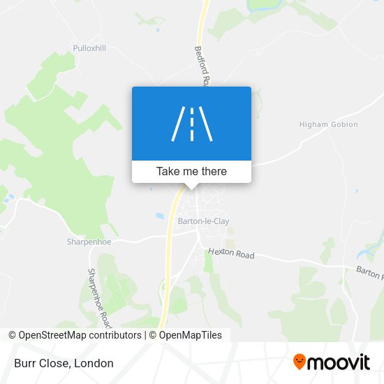 Burr Close map