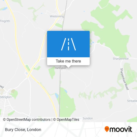 Bury Close map
