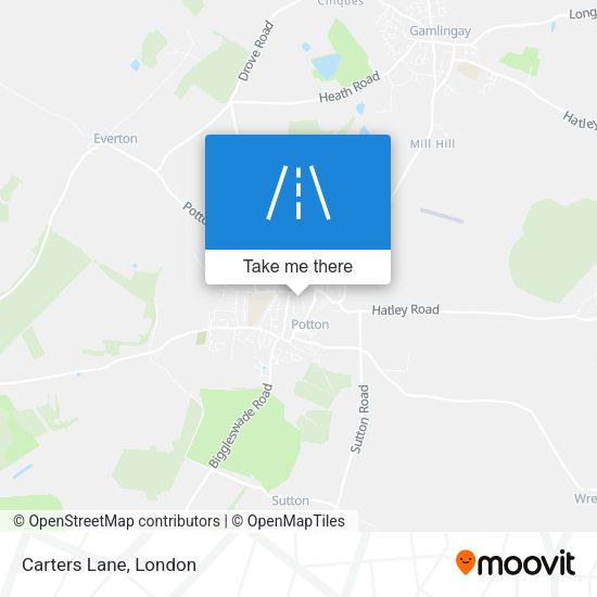 Carters Lane map