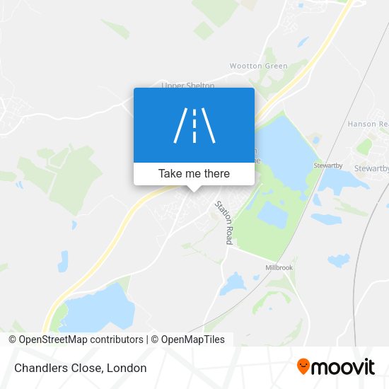 Chandlers Close map