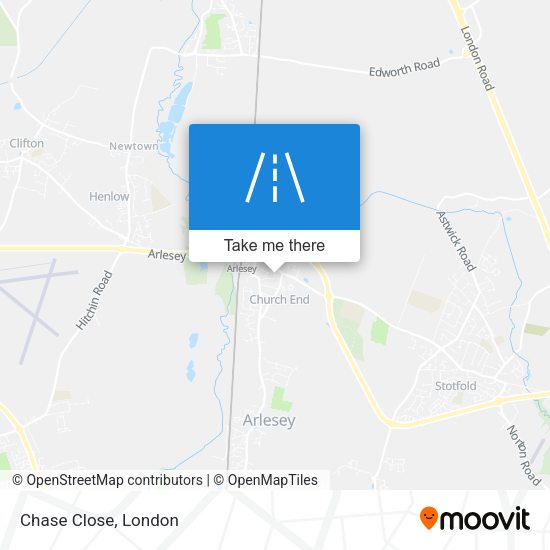 Chase Close map