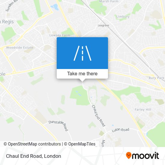 Chaul End Road map