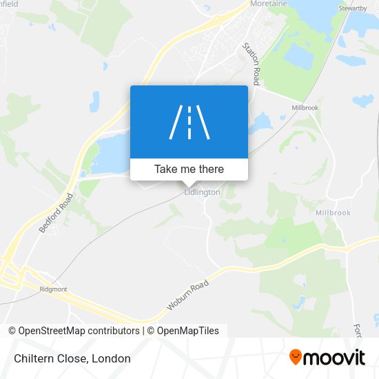Chiltern Close map