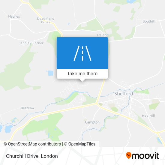 Churchill Drive map
