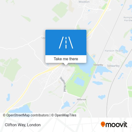 Clifton Way map