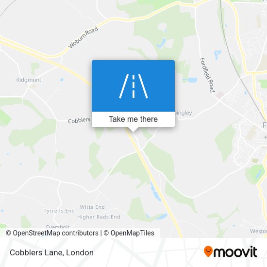 Cobblers Lane map