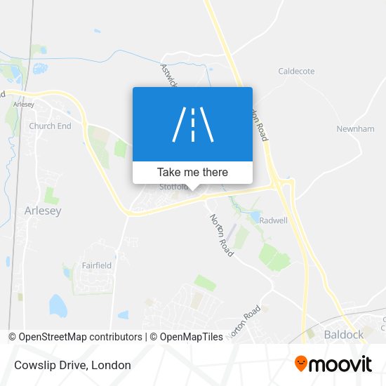 Cowslip Drive map