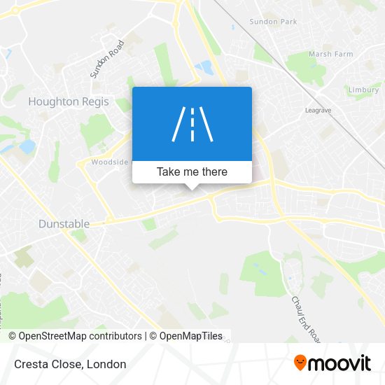 Cresta Close map