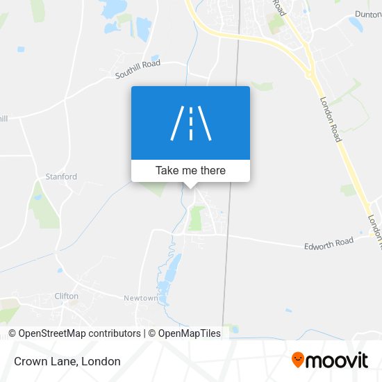 Crown Lane map