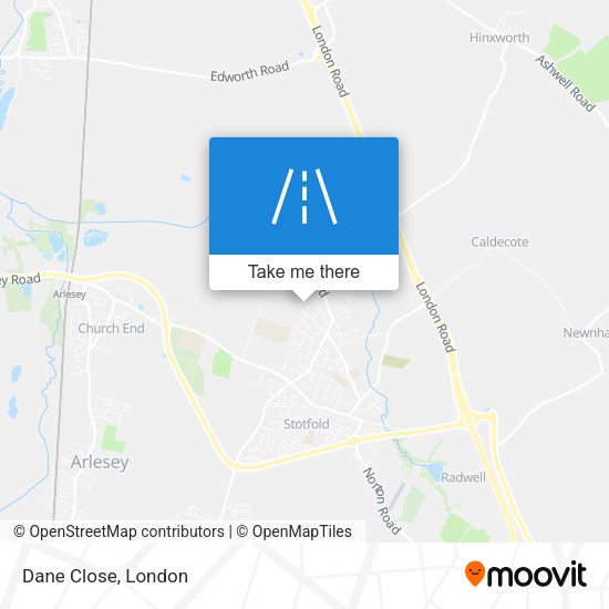 Dane Close map