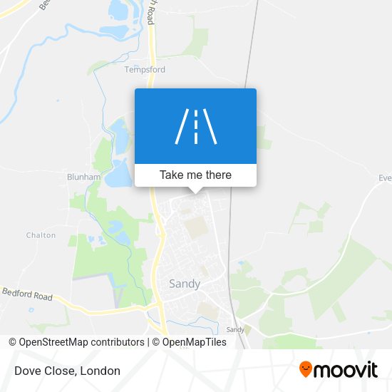 Dove Close map