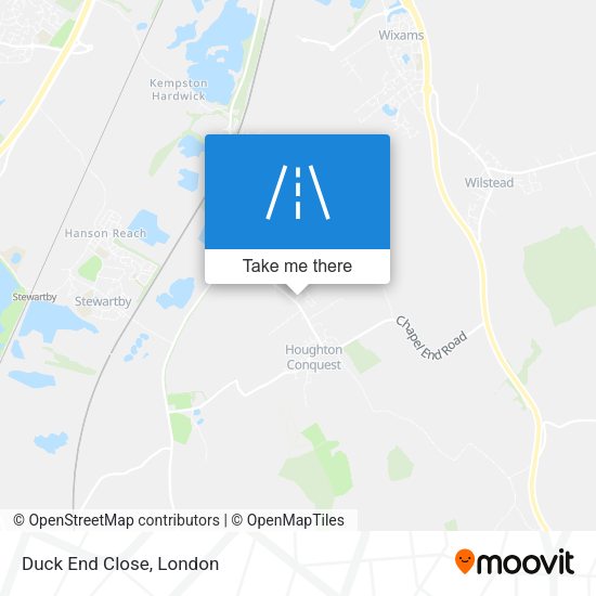 Duck End Close map