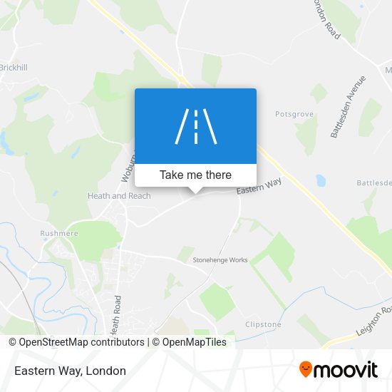 Eastern Way map