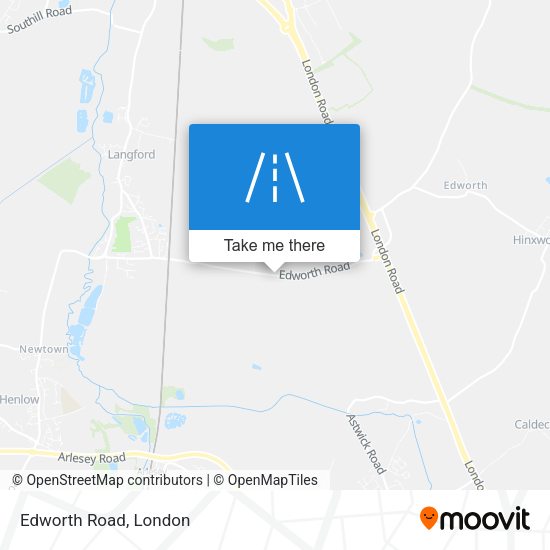 Edworth Road map