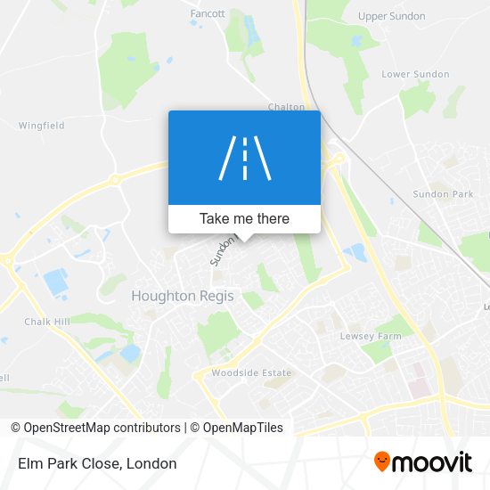 Elm Park Close map