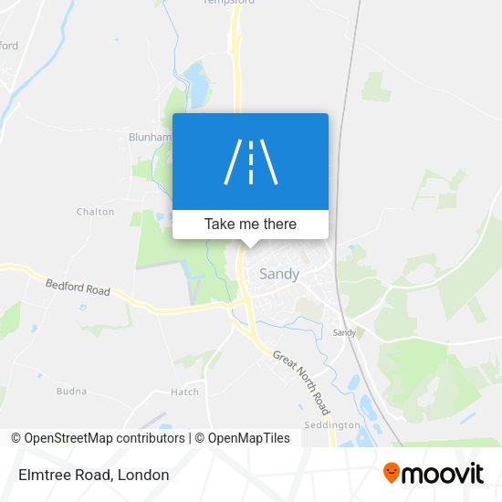 Elmtree Road map