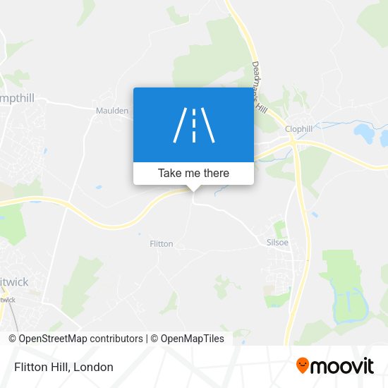 Flitton Hill map