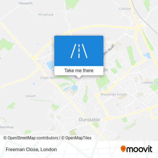 Freeman Close map