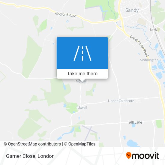 Garner Close map