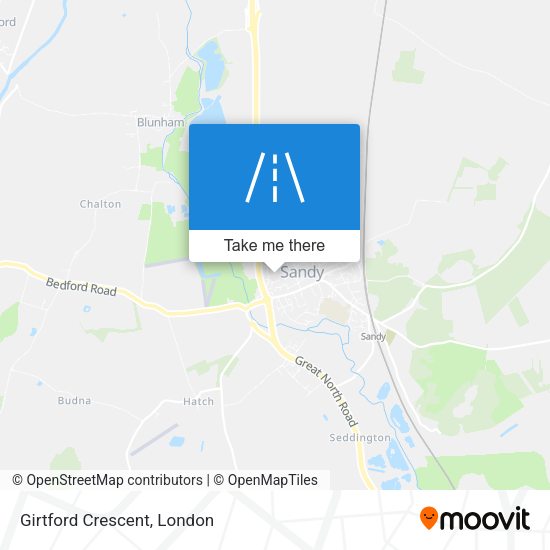 Girtford Crescent map