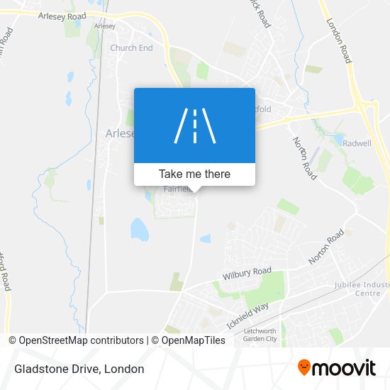 Gladstone Drive map