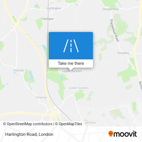 Harlington Road map